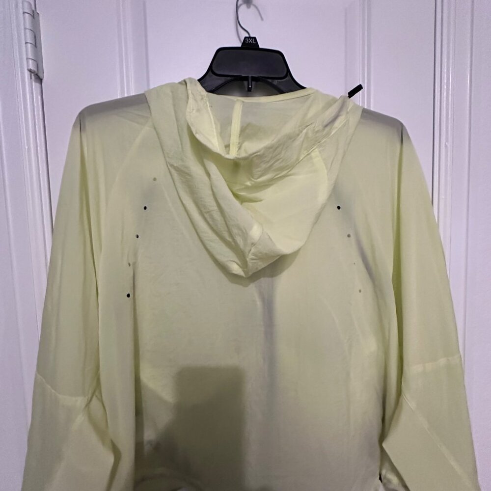 Adidas W.N.D. Womens Multi Sport Jacket L Lightweight Nylon Yellow - Picture 13 of 15